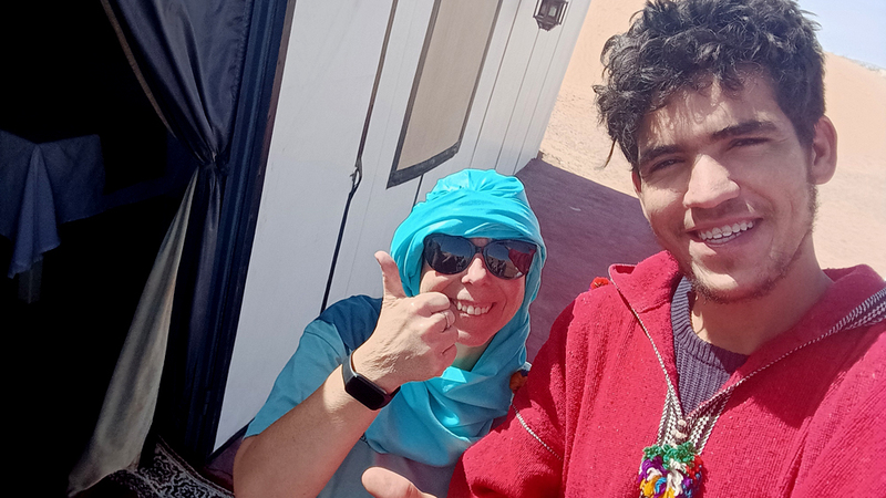 Ali og jeg i ørkenen