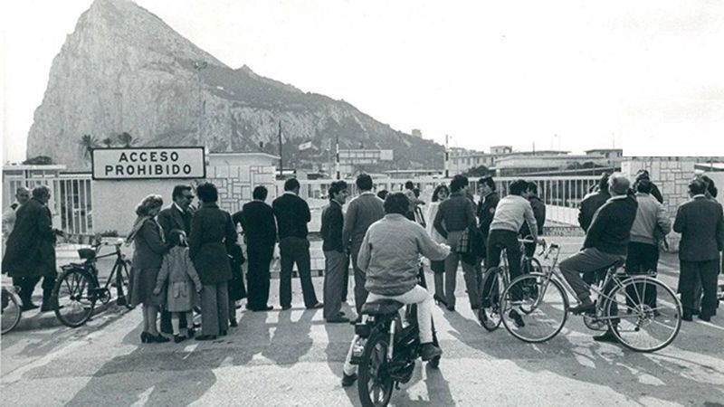 Grænsehegnet ‘La Verja’ i 1972: ″Ingen adgang″